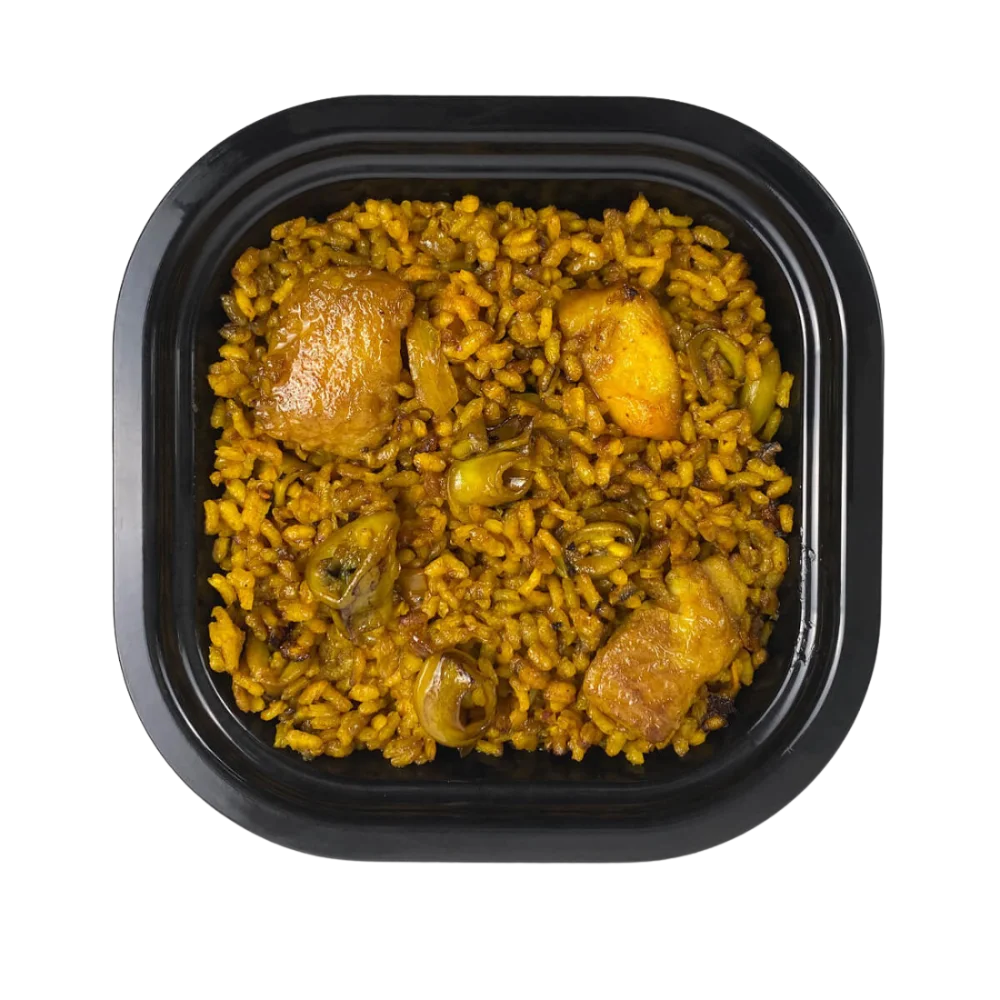 Tupper d'Arroz a Banda au Poulet